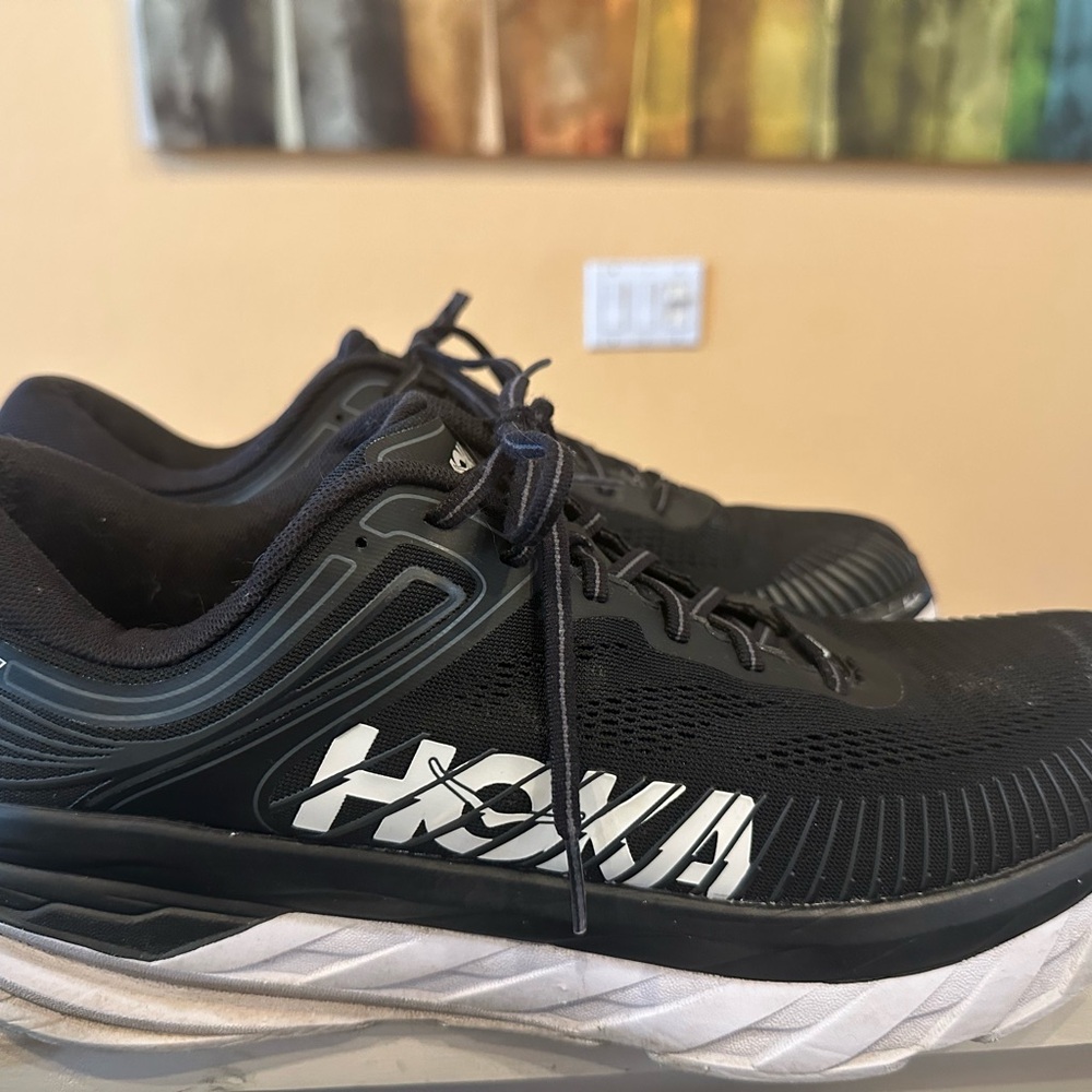 Hoka One One Men’s Black Tennis Shoes Sz 14